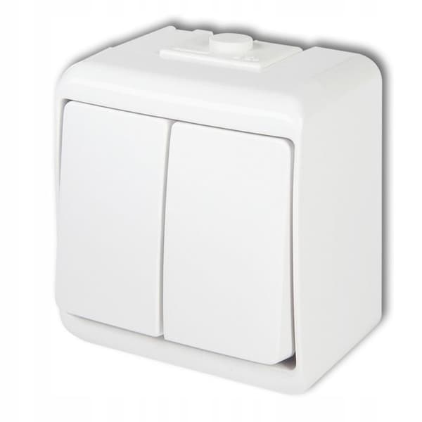 KARLIK VIT DUBBEL INTERRUPTEUR WHE-2