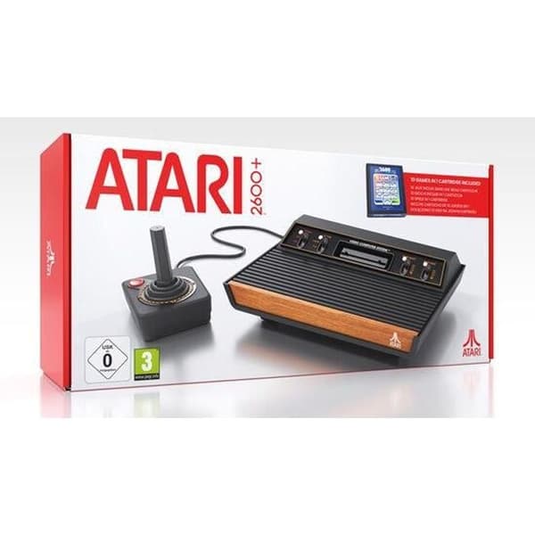 Konsol Rétrogaming - Atari - 2600 Plus - Svart - 10 Spel Inkluderade - Standardutgåvan