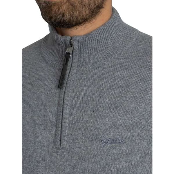 Pull Demi-Zip I Blandad Ull - Superdry