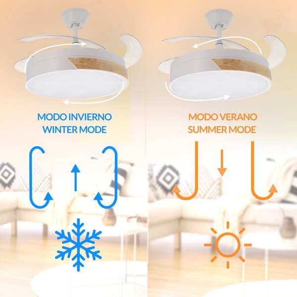 LED-takfläkt Messe Nature - Ledme - LM8094