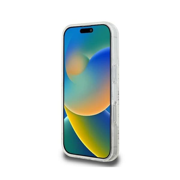 Coque Guess IML 4G Bakgrund MagSafe för iPhone 16 Pro - Vit
