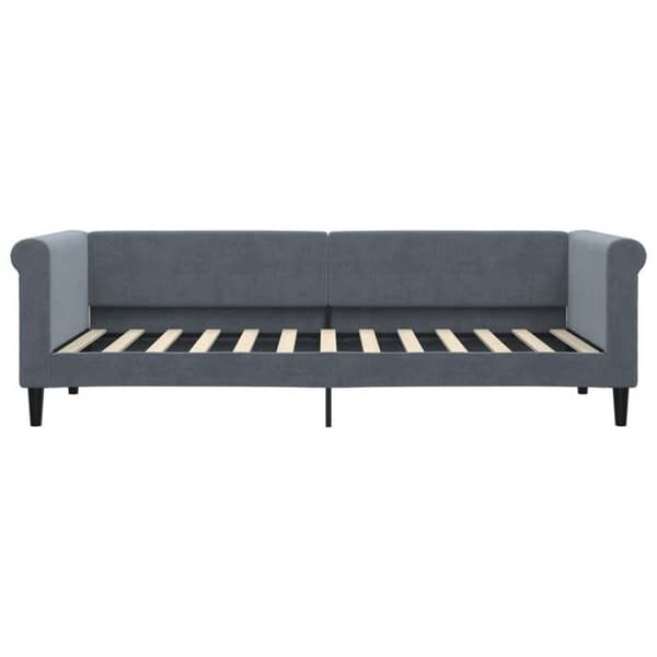 vidaXL Mörkgrå vilosäng 80x200 cm sammet 354238