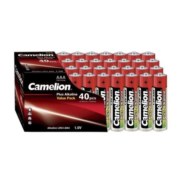 Mikro (AAA) Plus alkaliska batterier - 40 st