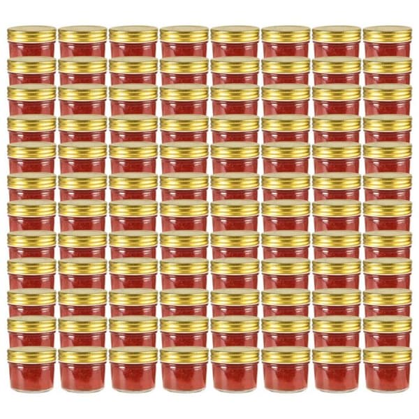Syltburkar med guldlock 96 st Glas 110 ml