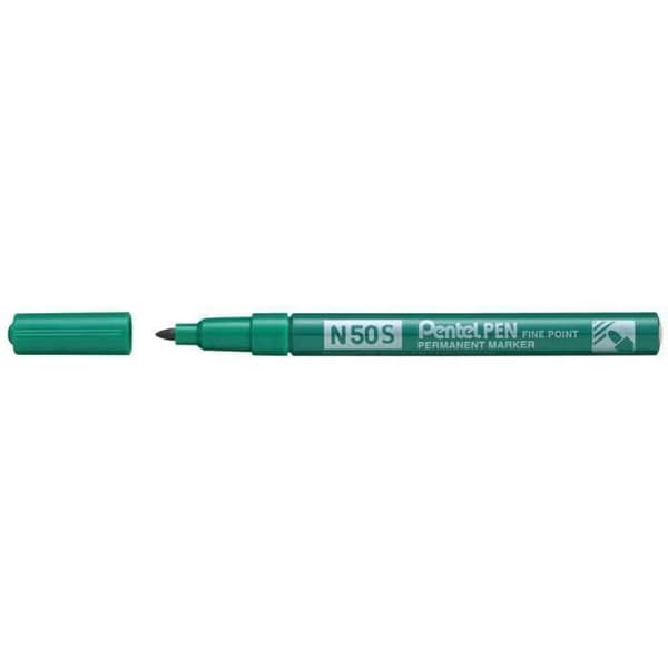 PENTEL Permanent marker N50S, fin spets 1,0 mm — Grön