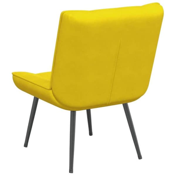 Gul vilstol 64x74x84 cm sammet