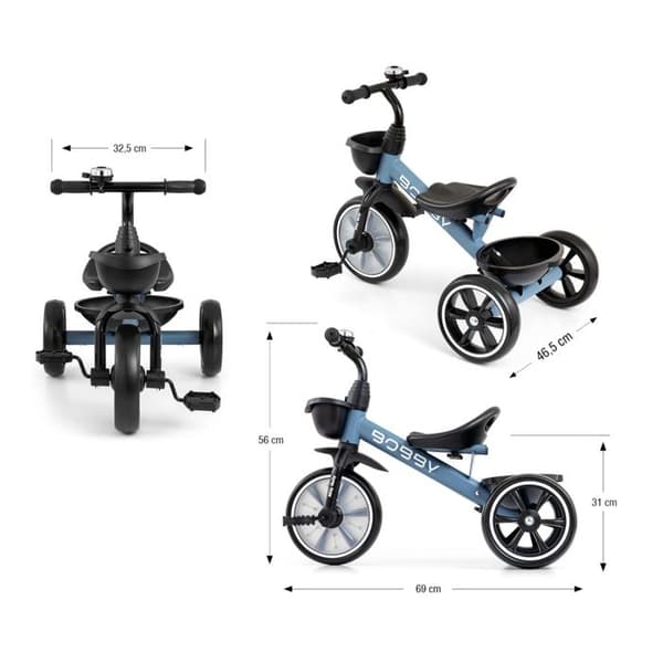 Trike Bobby Denim - MILLY MALLY - Blå - Plast - Från 18 månader