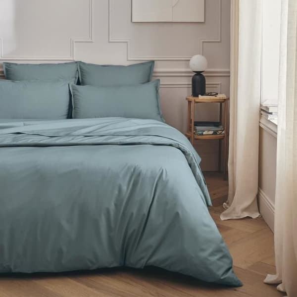 Essix kuddfodral i percale av bomull Blå Glacier 43 x 230 cm
