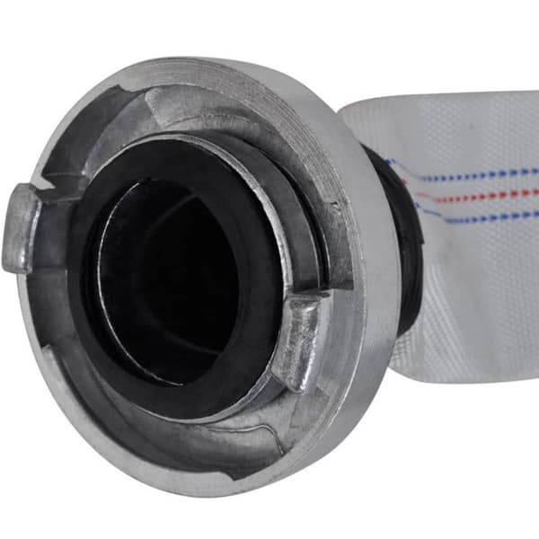vidaXL 30m platt brandslang med 2-tums C-Storz-kopplingar