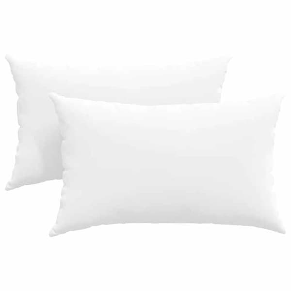 vidaXL Soffkuddar 2 st Vit 50 x 30 cm tyg 42013621