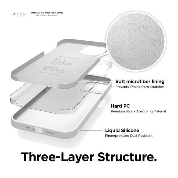 Telefonfodral - Elago telefonbumper - ES12SC54-WH