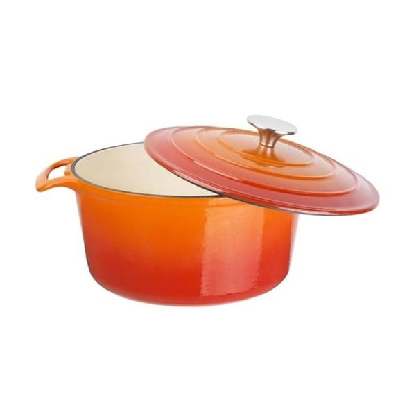 Vogue orange rund gjutjärnsform 3,2 L