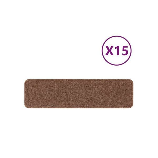 Antislippmattor för trappor - vidaXL - 75x20 cm - Mörkgul - Polypropen - Rektangulär - Antislip