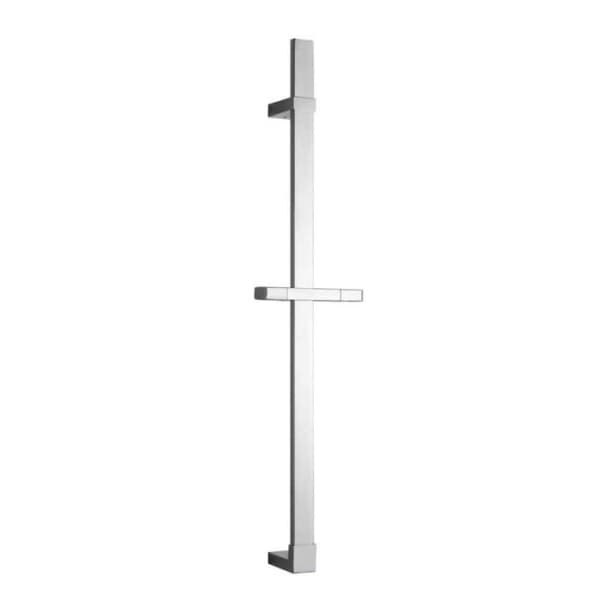 Duschstång - WENKO - Design - Rostfritt stål - Kromad - 68 cm
