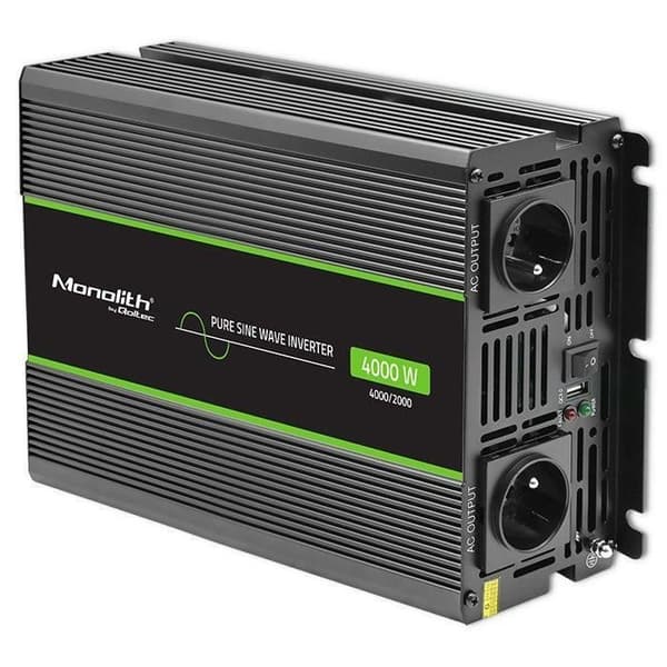 Inverter - Qoltec - Monolith - 2000W - 4000W - Ren sinuskurva