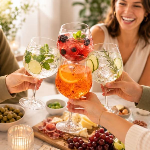alpina Verres Gin Tonic Coffret 4 Delar – Gin Glas 730ml