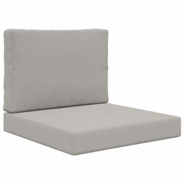 vidaXL Utomhussoffkudde 2 st Grå Polyester, Modern skumkudde för utomhus 900711