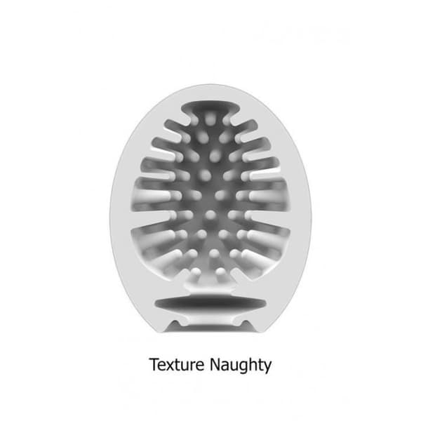 Masturbator - Satisfyer - Egg Naughty - Pack om 3 - TPE Hydro-Active - Engångsbruk