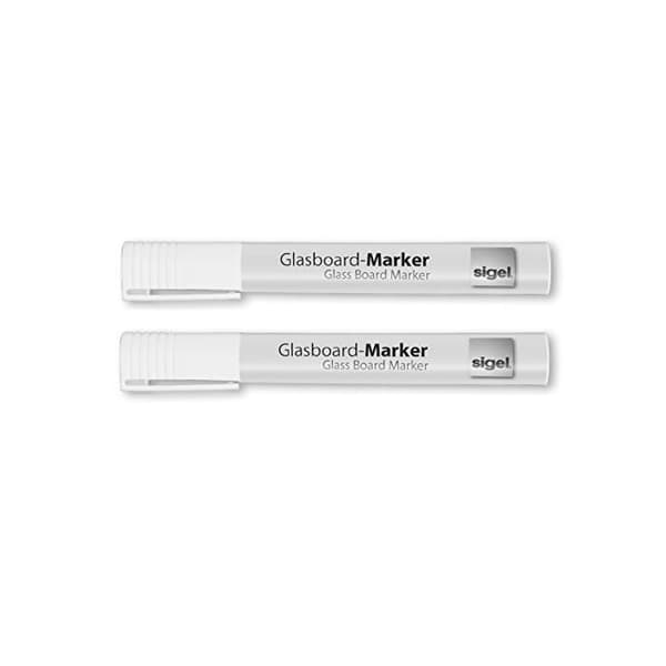 Raderbar flytande kritamarkör - SIGEL - Point 2 - 3 mm - Vit