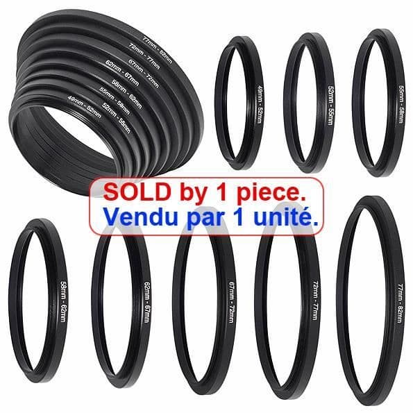 Adapterring Filter 62mm till Objektiv Diameter 52mm Steg Upp Adapter 899