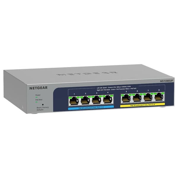 Switch - Netgear - MS108EUP - 8 portar - Gigabit Ethernet - 2 års garanti
