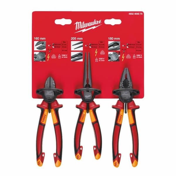 Set med 3 isolerade tänger MILWAUKEE - 4932464575