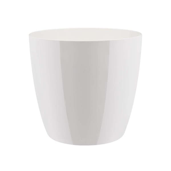 VASO BRUSSELS DIAMANT RUNDT 25CM VIT ELHO
