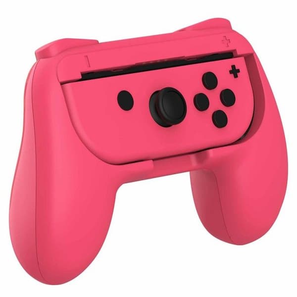 2 greppar för Joy-Cons rosa och grön