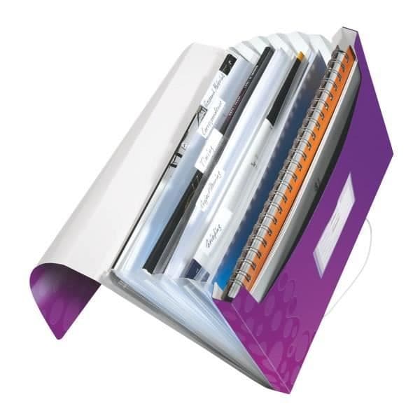 LEITZ Hushållsmapp WOW - Metallic lila