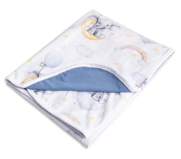 Couverture INES bomull - fram och baksidan 75x100
