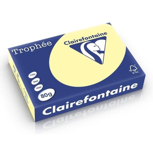 CLAIREFONTAINE RAMETTE CANARY A4 80G 500 ARK