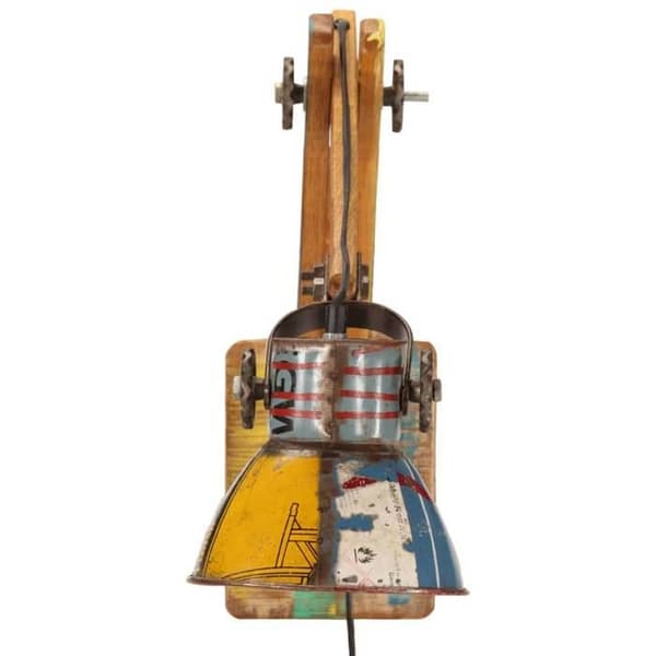 vidaXL Applique Industriell Stil Flerfärgad Rund E27 344403