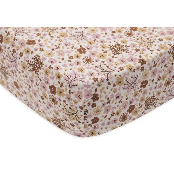 Jersey-sängklädsel 70/75x140/150cm - Blomälvor