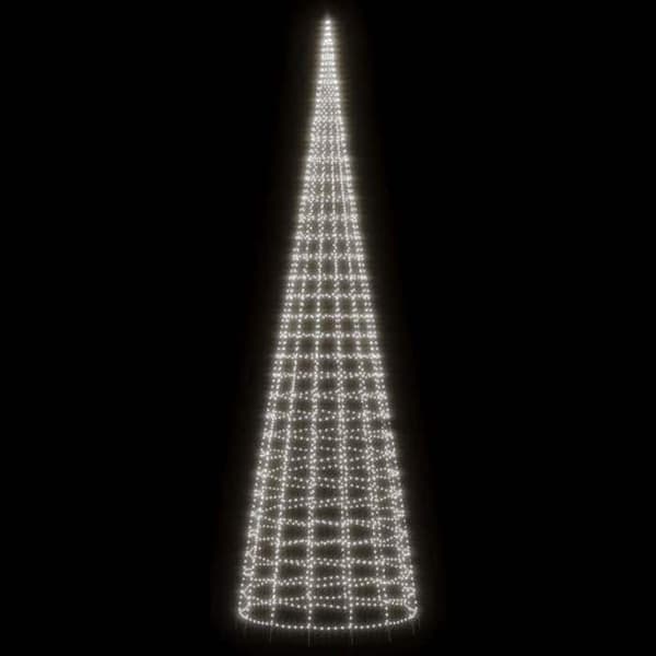 vidaXL LED-julgran 3000 LED vit 800 cm 358121