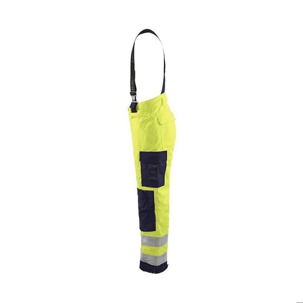 Högsynlig arbetsbyxa vinter Blaklader - fluorescerande gul/marin