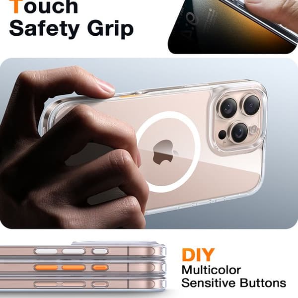 Coque Torras Diamond MagSafe Series för iPhone 16 Pro - Klar
