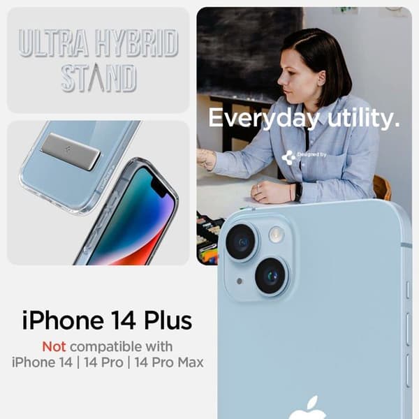 Coque - Spigen - ACS04905 - Transparent - Antigulning - Stativ - iPhone 14 Plus