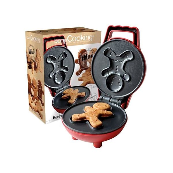 Mini Vaffelmaskin - ScrapCooking - 3885 - Pepparkaksgubbe - Non-stick beläggning