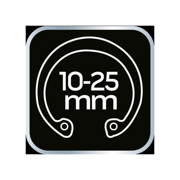 Pince Seger för circlips 150 mm, intern, höger