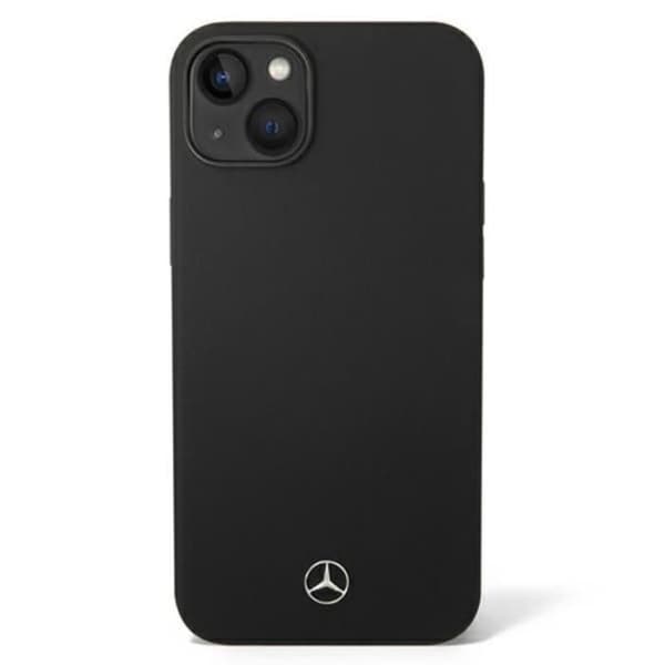 Coque - Mercedes - Silicone Line MagSafe - iPhone 14 Plus - Svart - Mikrofiberfoder