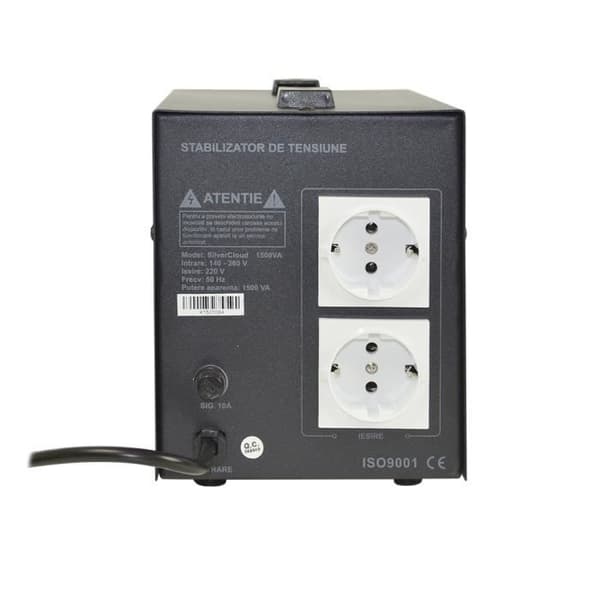 Spänningsstabilisator Silvercloud 1500 VA 900 W