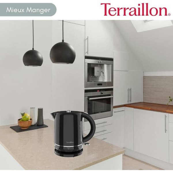 Elkittel - TERRAILLON - Diamant Noir - 1,5L - 2200W - 360° svängbar bas