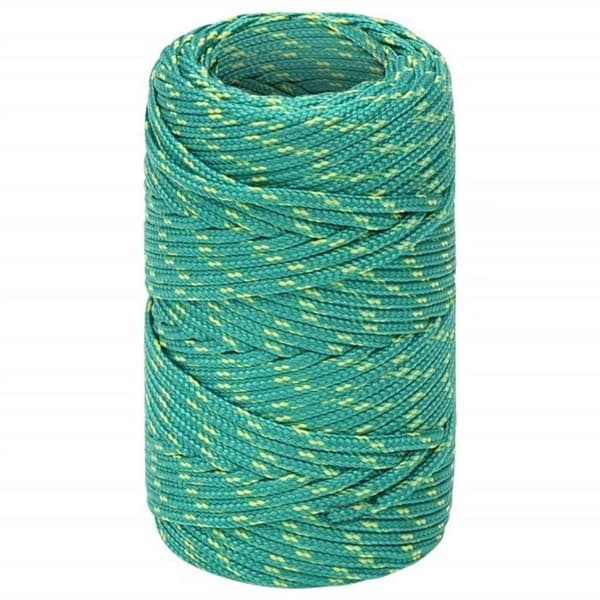 152688 vidaXL Båtrep Grön 2 mm 25 m Polypropen