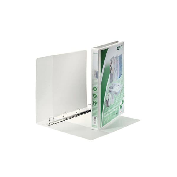 Presentationsmapp - Esselte Leitz - A4+ - 4 ringar - 200 ark - Lädereffekt