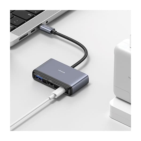 Adapter Hub - USAMS - 5 i 1 - USB 3.0 - USB-C - Snabb överföring