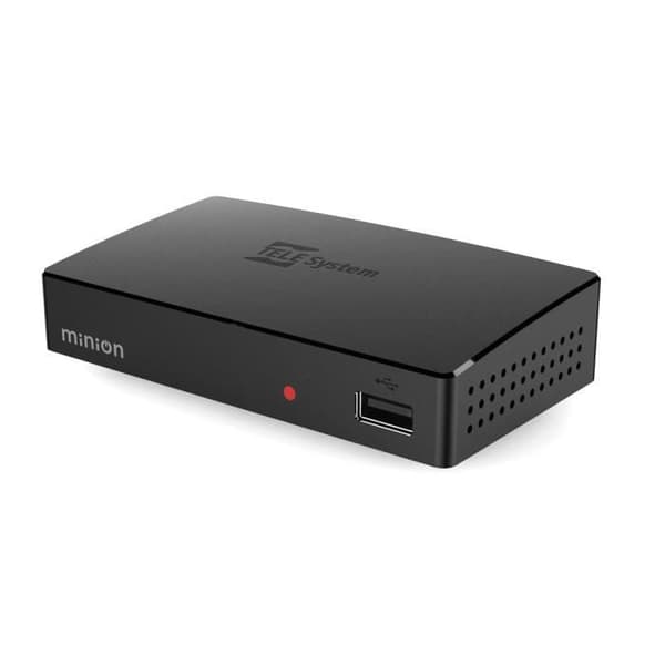 DVB-T2 HEVC dekoder - TELE SYSTEM - MINION - Mediaspelare - Fjärrkontroll ingår - Uppdaterad EPG