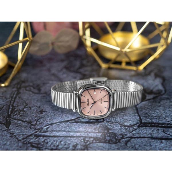 Klocka - CASIO - LTP-B166D - Dam - Rosa - Kvarts - Analog