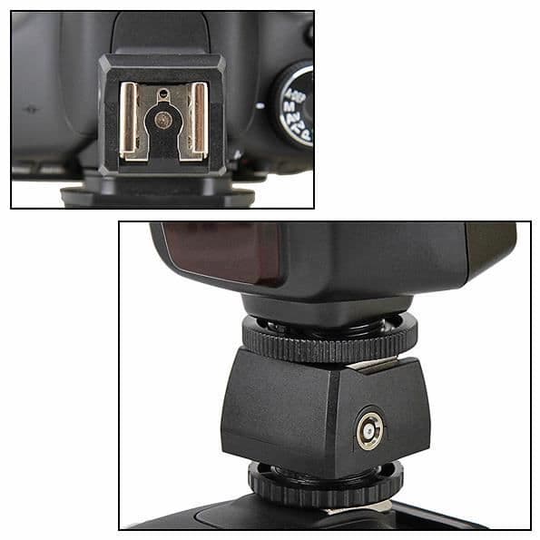 Adaptör för Hot-Shoe PC Sync Port 3.5mm för DSLR Studio blixt