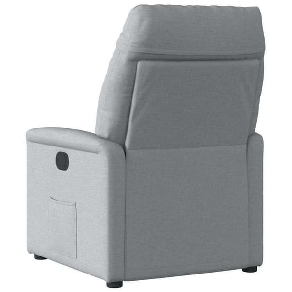 vidaXL Recliner Grå Tyg 4015542