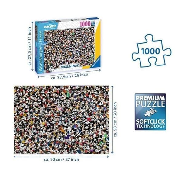 Puzzle 1000 p - Mickey Mouse (Challenge Puzzle)